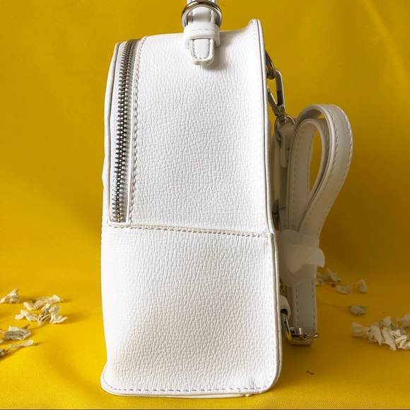 David Jones White Mini Backpack - Picture 3 of 4